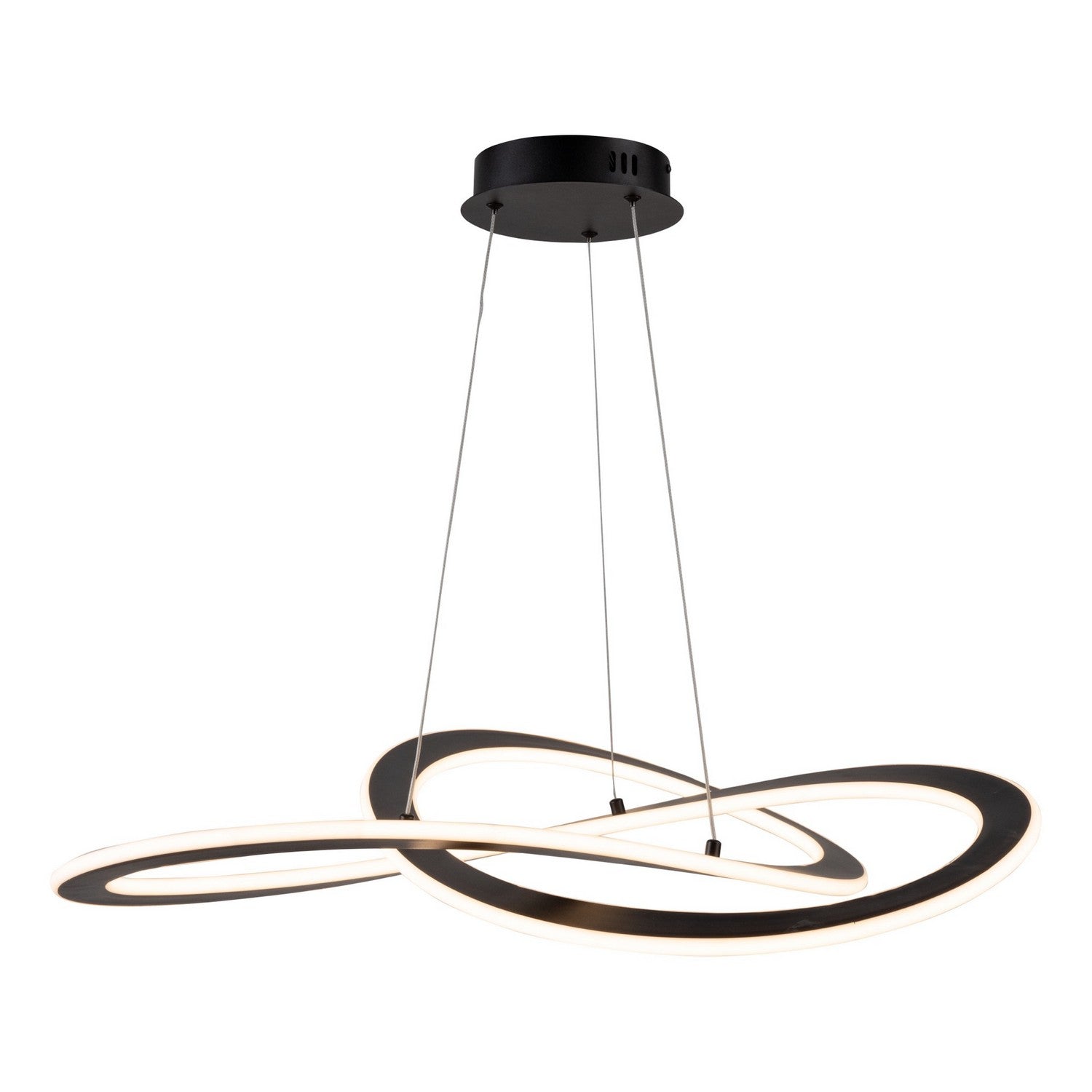 Wave Chandelier - Black / 32.00