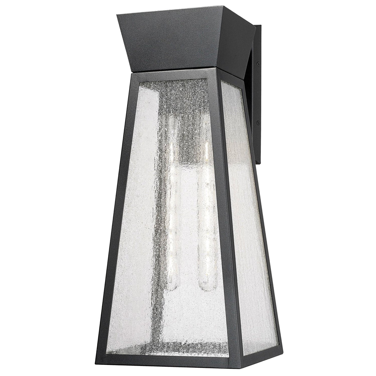 Lucian Outdoor Wall Light - Black / 21.75