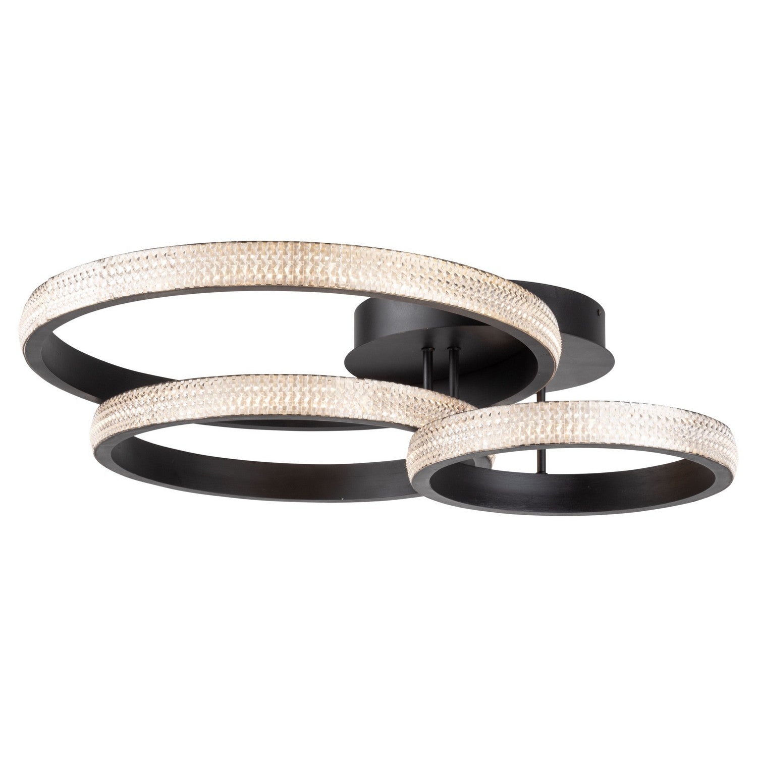 Nova Ceiling Semi Flush Light - Matte Black / 20.80