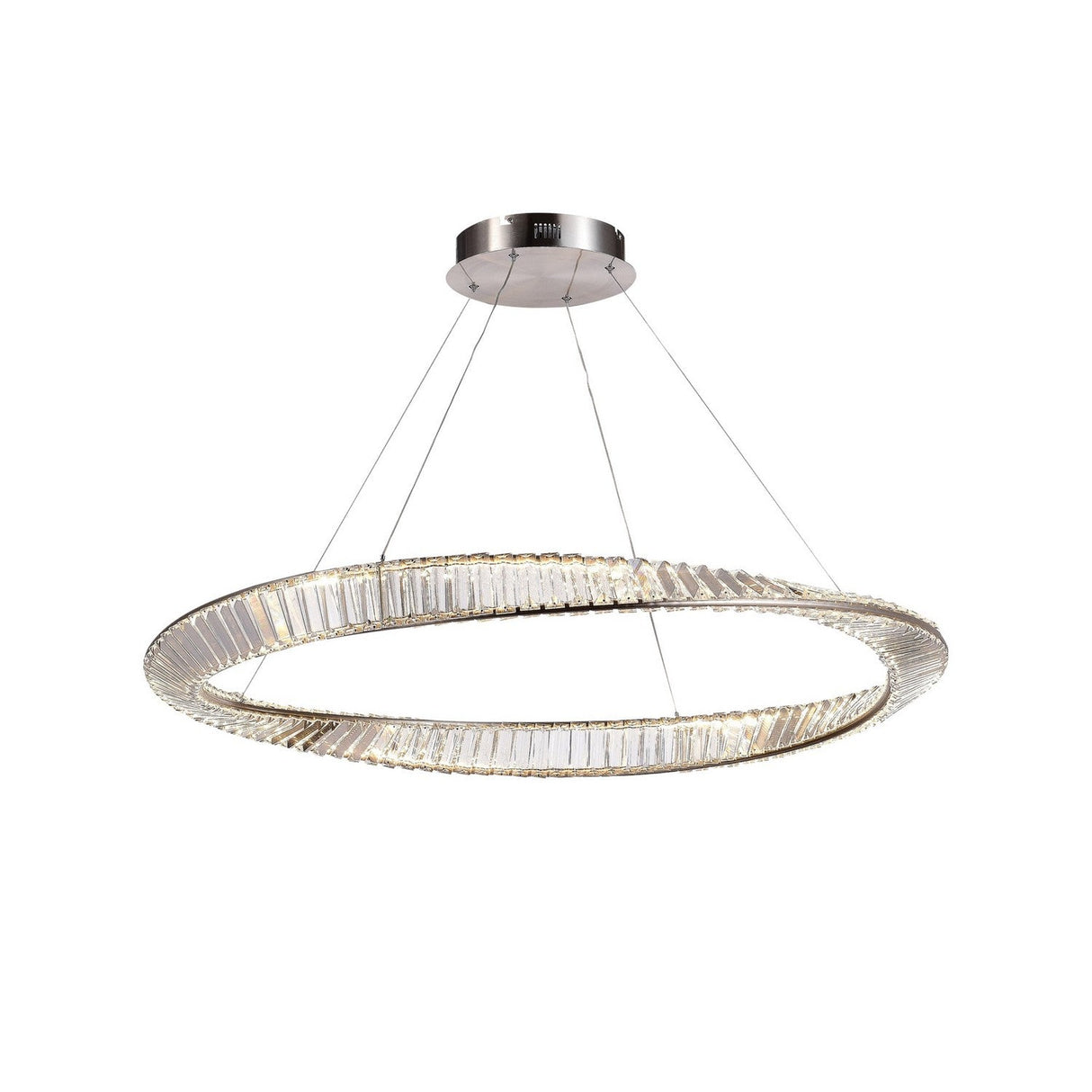 Stella Pendant - Satin Nickel / 39.50