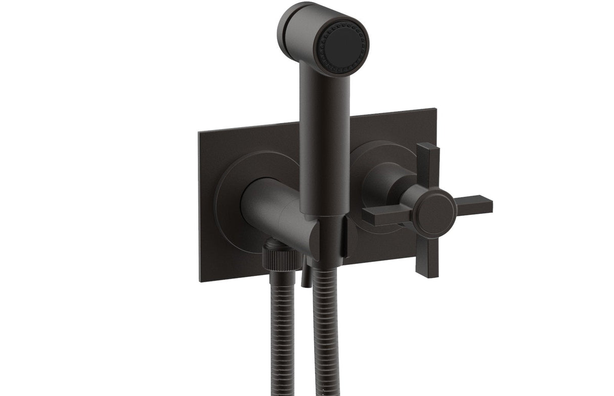 Phylrich 137-65-10B BASIC Wall Mounted Bidet, Blade Cross Handle 137-65 - Oil Rubbed Bronze