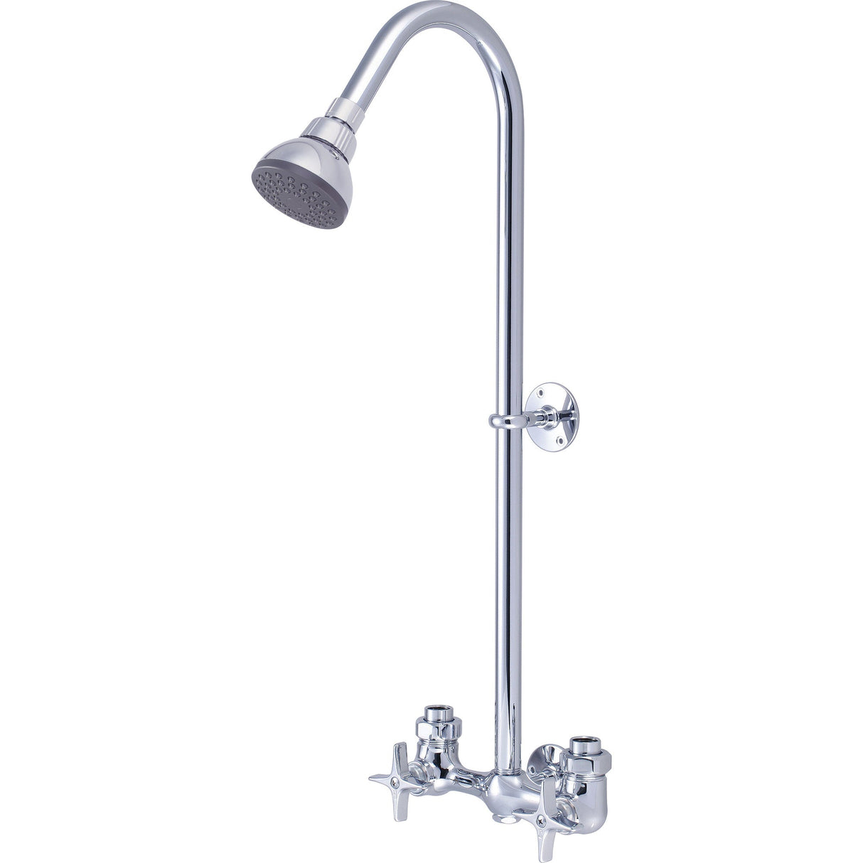 Central Brass 1379 Two Handle Exposed Shower Set in Polished Chrome