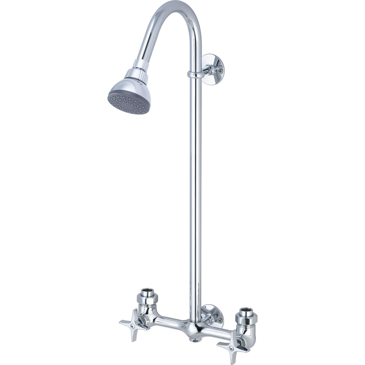Central Brass 1380 Two Handle Exposed Shower Set in Polished Chrome