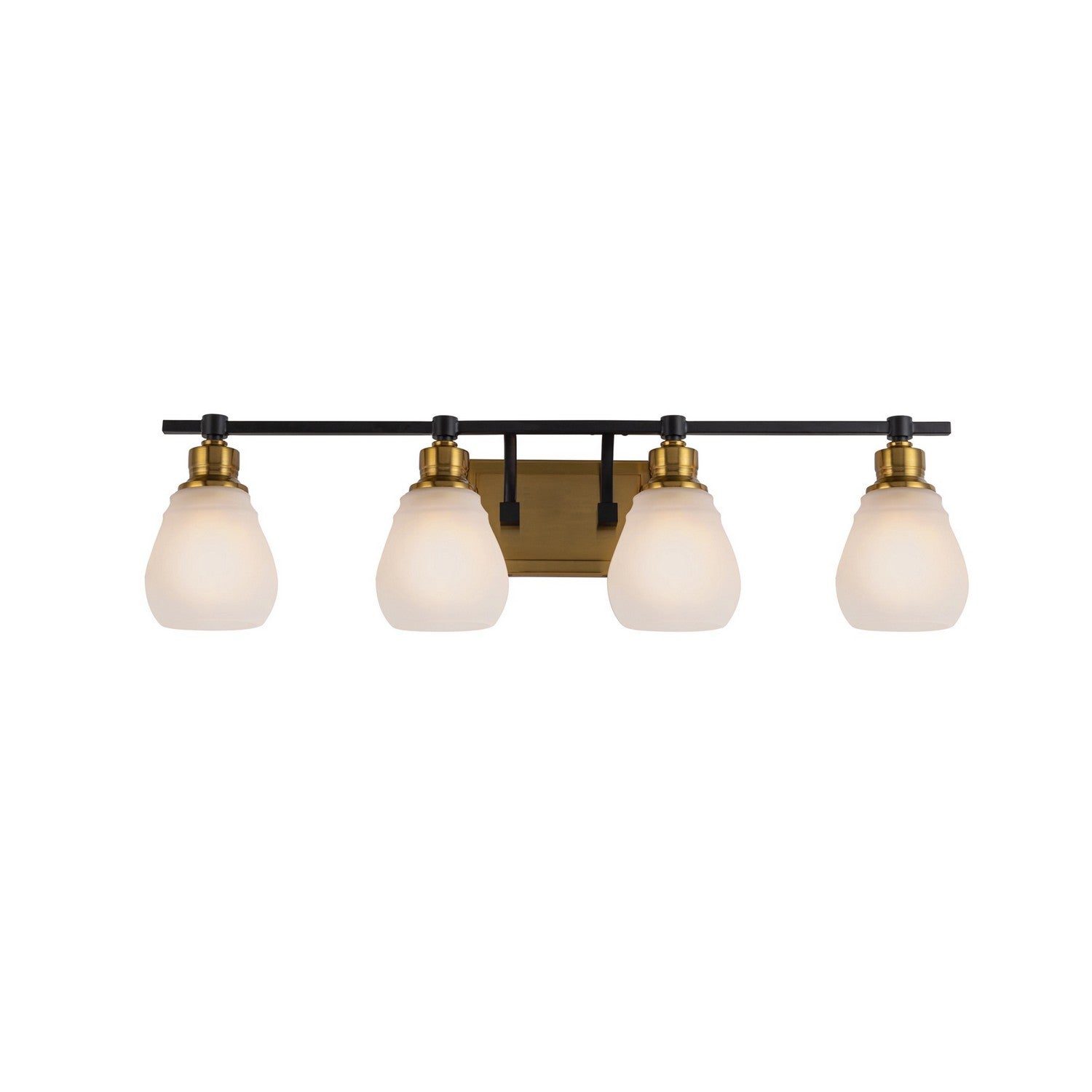Nelson Bathroom Vanity Light - Brass & Black / 4-Light