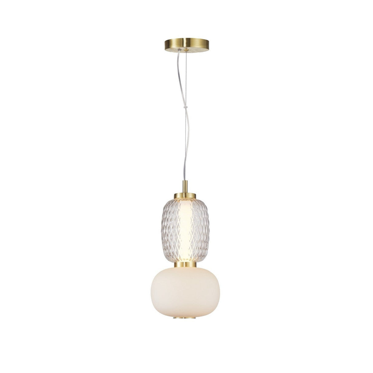 Cyra Double Pendant - Brass