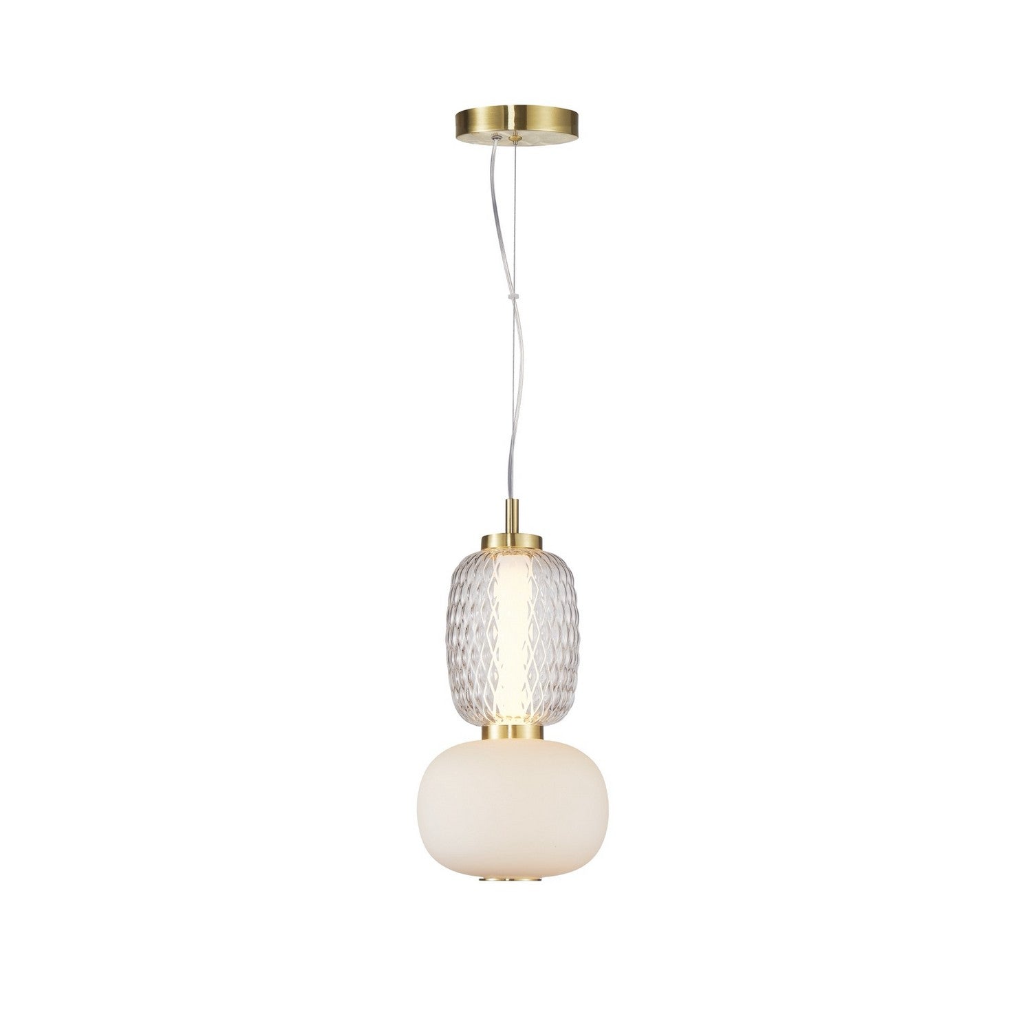 Cyra Double Pendant - Brass
