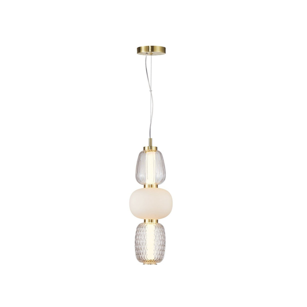 Cyra Triple Pendant - Brass