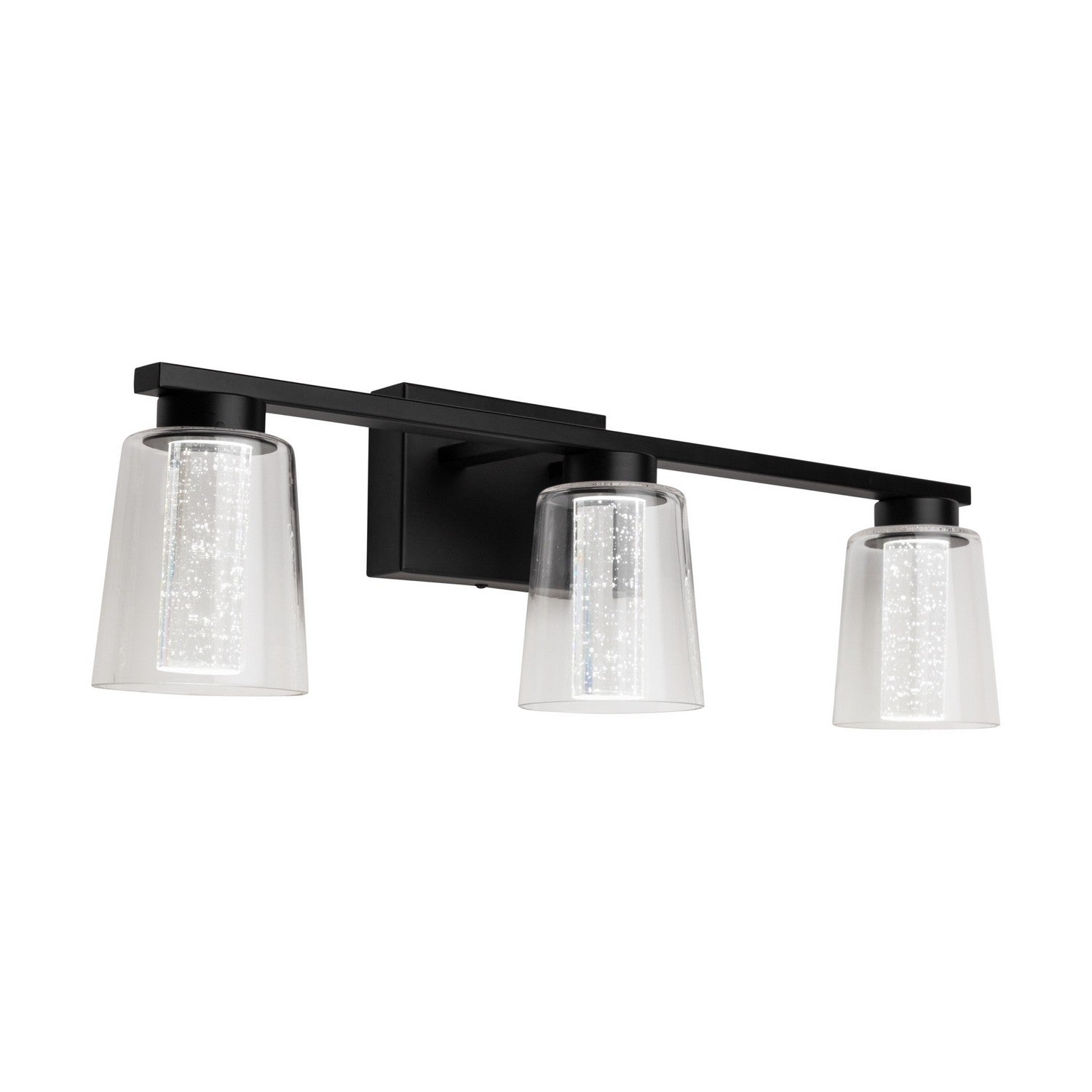Dalton Bathroom Vanity Light - Black / 3-Light