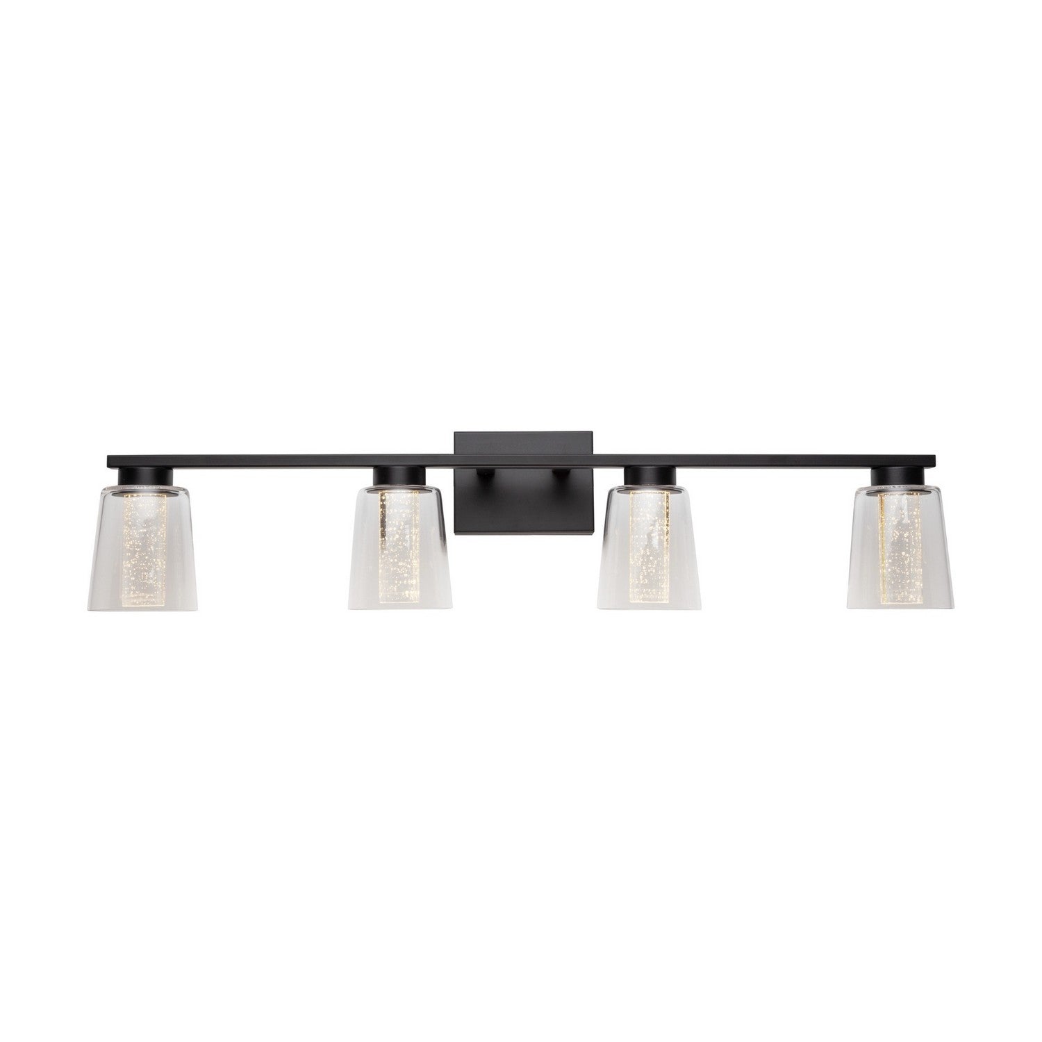 Dalton Bathroom Vanity Light - Black / 4-Light