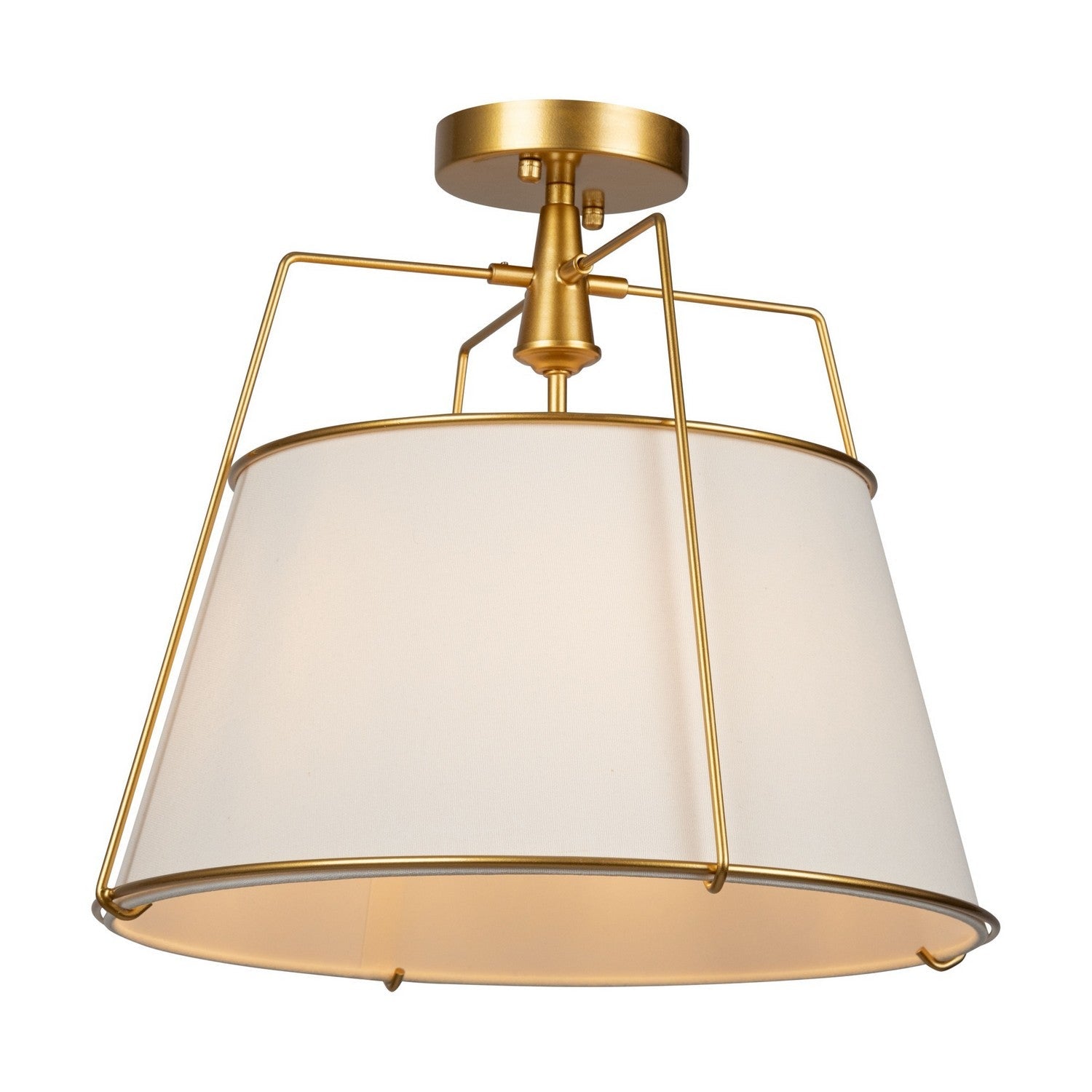 Pullman Semi-Flush Mount light - Brass