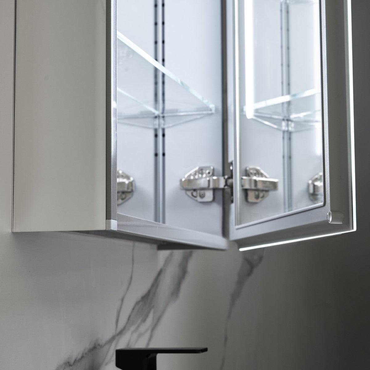 Blossom Rigel 20″ LED Medicine Cabinet – Compact Elegance with Advanced Features