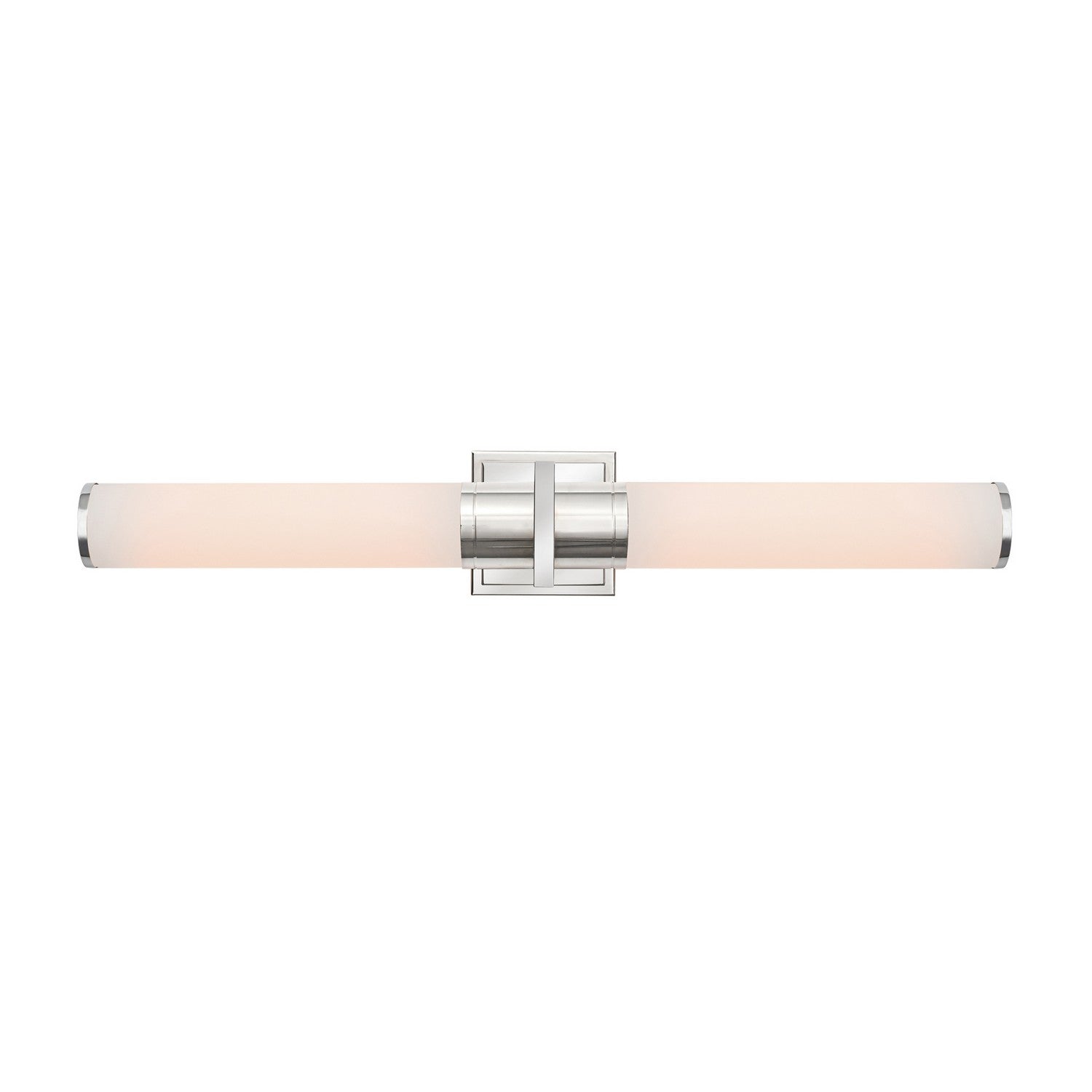 Positano Bathroom Vanity Light - Polished Nickel / 29 / White