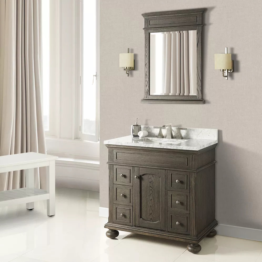 Fairmont Designs 1536-V36 Oakhurst 36" Vanity - Burnt Chocolate - Oakhurst 36 x 21-1/2 x 34-1/2 in. Floor Mount Vanity