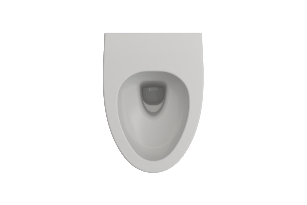 BOCCHI 1632-002-0129 Milano Wall-hung Elongated Toilet Bowl Matte White