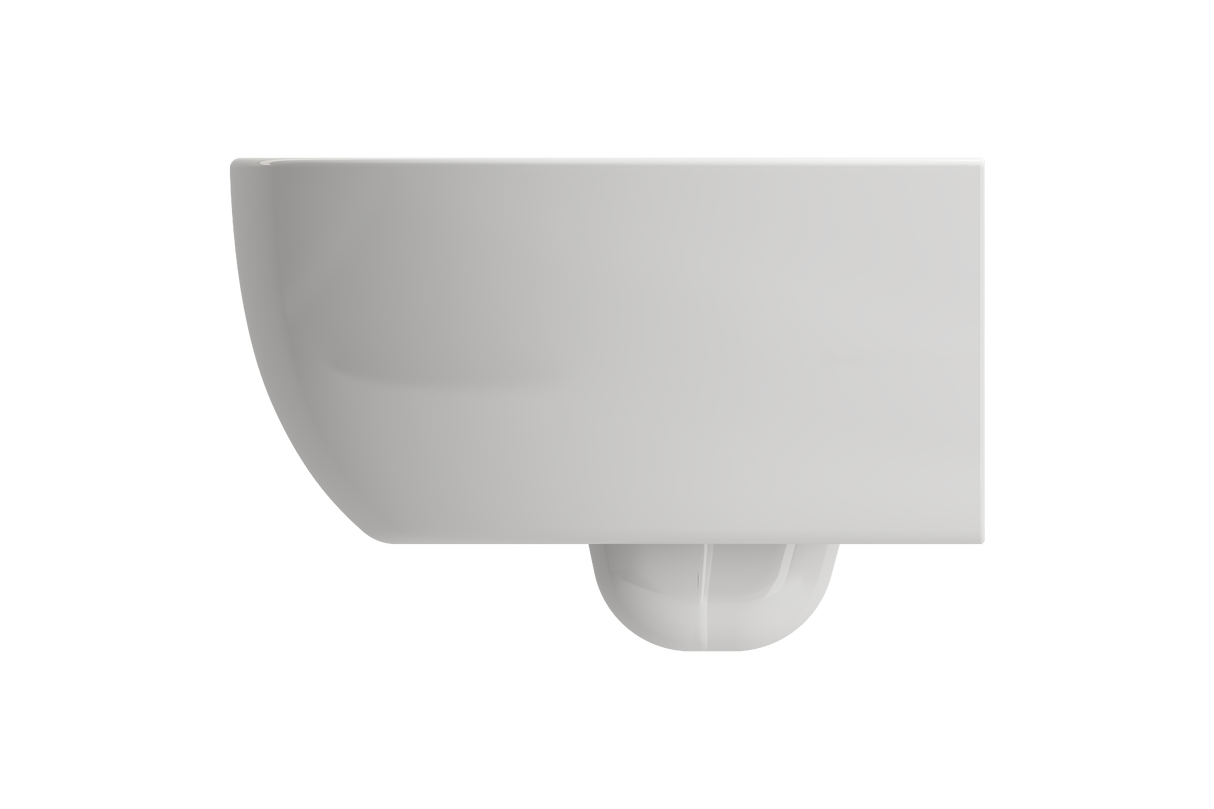 BOCCHI 1632-014-0129 Milano Wall-hung Elongated Toilet Bowl Biscuit