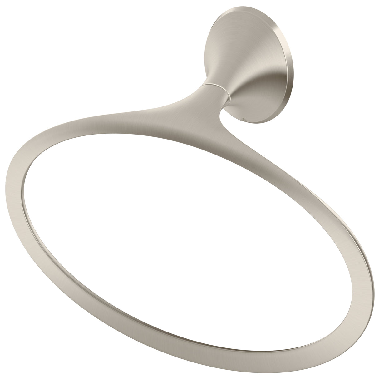 Rhen Towel Ring in Brushed Nickel