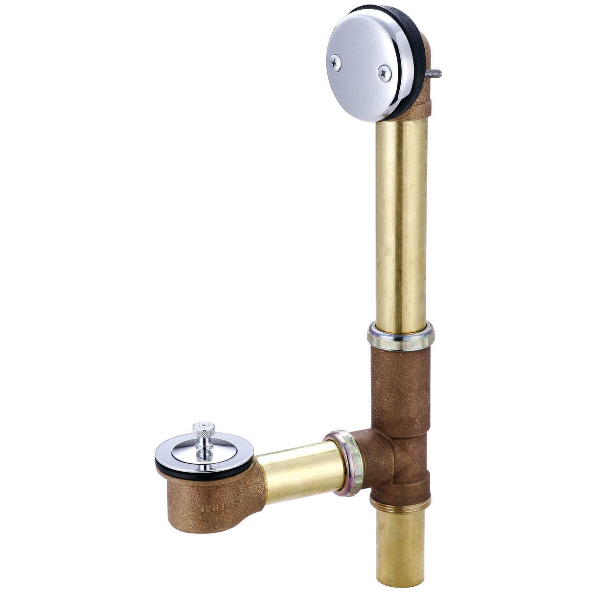 Central Brass 1645-17 Multi-Tub Centralift Lift & Turn Drain in Polished Chrome