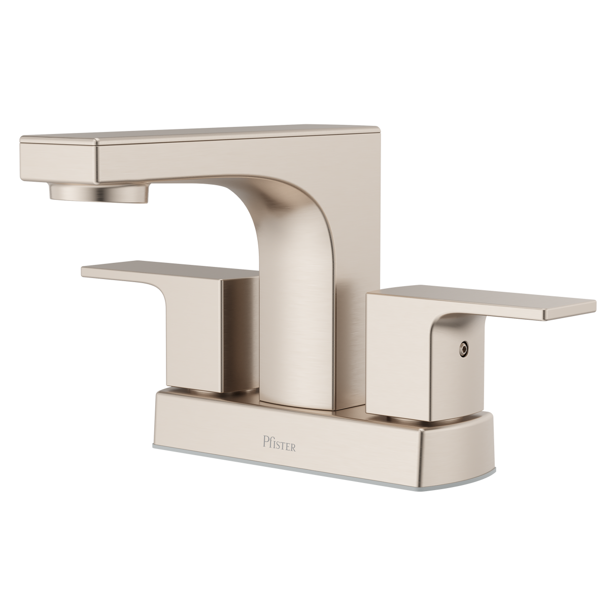 Pfirst Modern 4 in. Centerset Faucet in Brushed Nickel