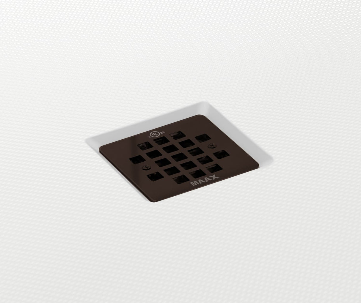 MAAX 420029-543-001-000 B3X 4836 Acrylic Corner Right Shower Base with Anti-slip Bottom with Center Drain in White