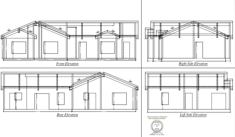abodeMOD ABODEMOD1706 3 Bedroom(s), 2 Bathroom(s) 1706 Square Feet Prefab SFR Shell
