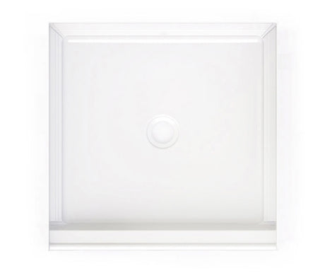 Swanstone VP3232CPANNS Solid Surface Alcove Shower Pan with Center Drain in White VP3232CPANNS.010