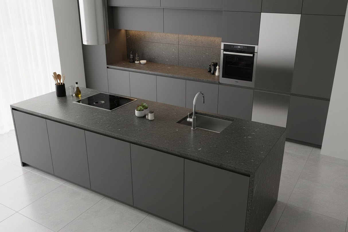 Black Cap Ridge Quartz Countertop – Summit Stone™