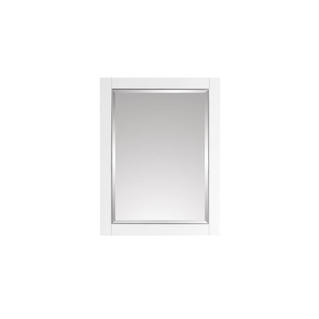 Avanity 24 in. Mirror for Allie / Austen / Mason in White with Silver Trim