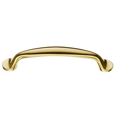 Smedbo Beslagsboden Zinc Pull in Polished Brass