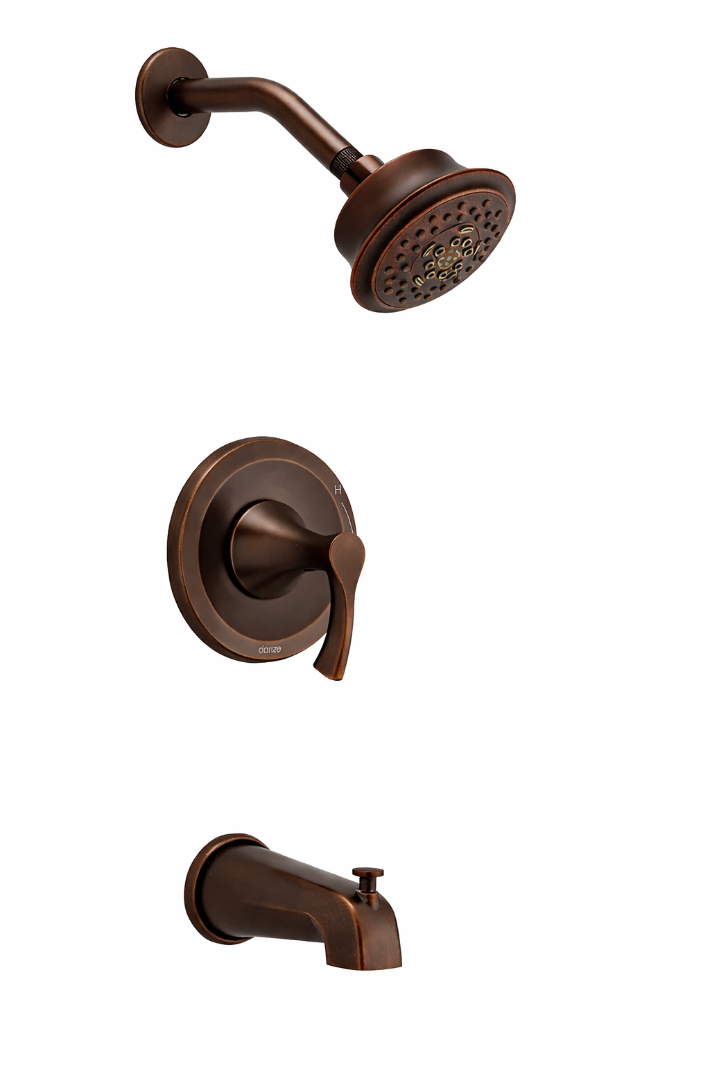 Antioch® Tub & Shower Trim Kit with Surge™ 5-Function Showerhead – Tumbled Bronze