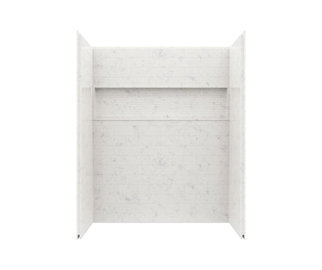 Swanstone NexTile 6030 Direct-to-Stud Four-Piece Alcove Shower Wall Kit in Carrara SE6030S.221