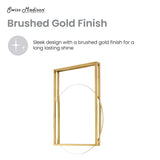 Pierre 30 Vanity Mirror in Brushed Gold