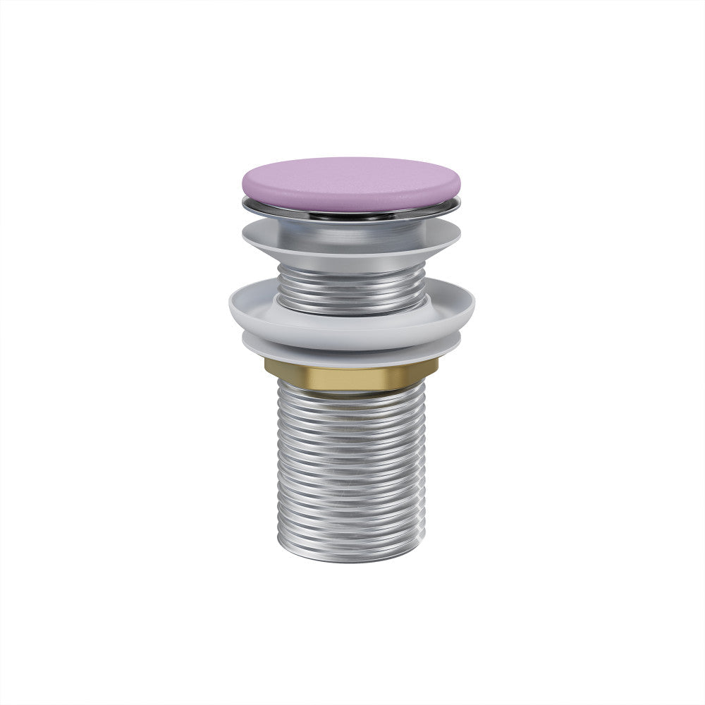 Lisse Concrete Bathroom Sink Non-Overflow Pop Up Drain in Matte Lavender