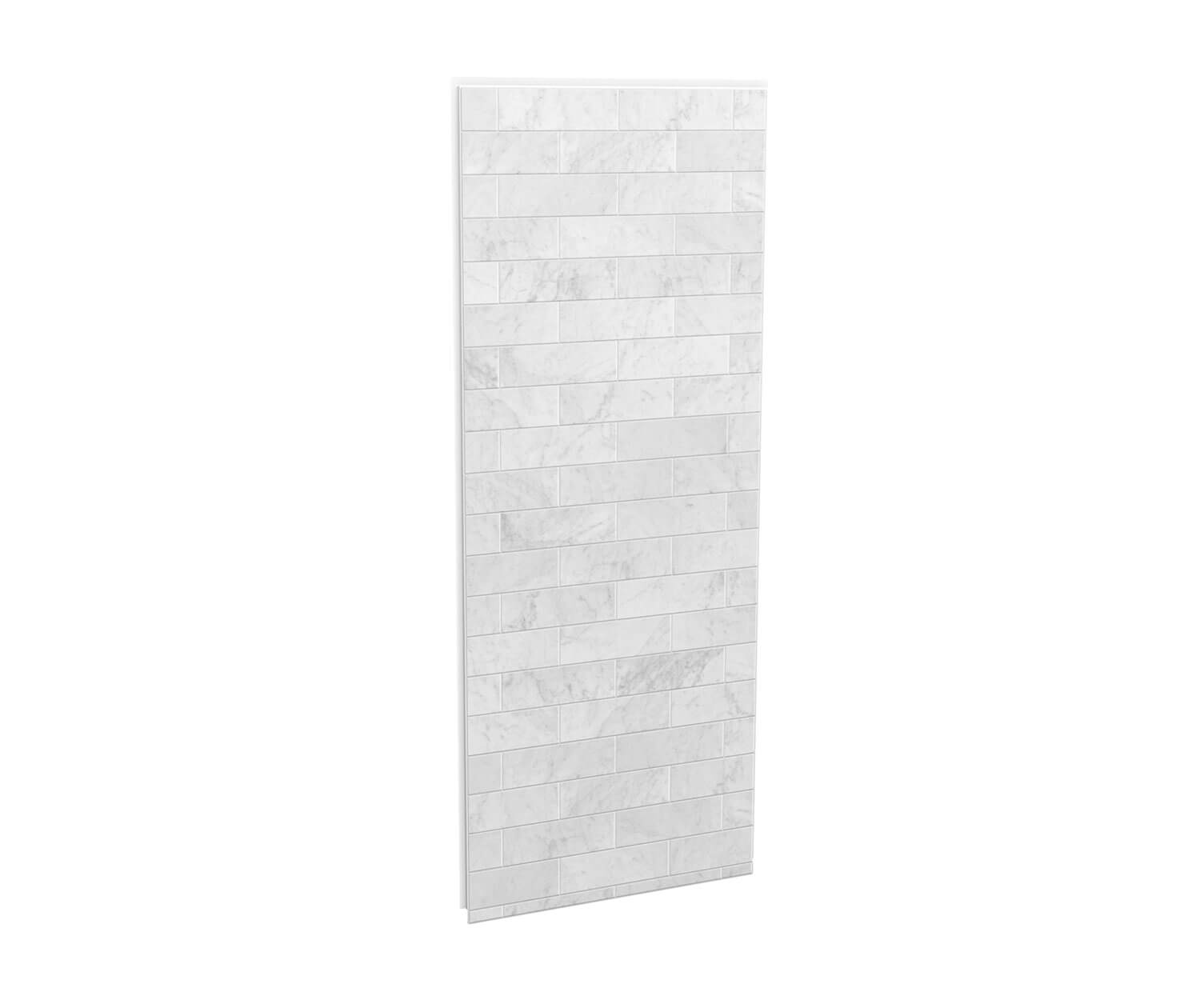 MAAX 103415-307-508 Utile 36 in. Composite Direct-to-Stud Side Wall in Marble Carrara