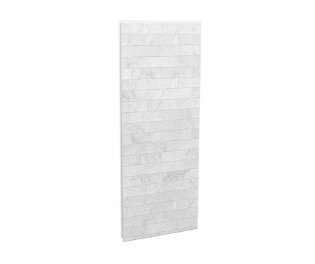 MAAX 103415-307-508 Utile 36 in. Composite Direct-to-Stud Side Wall in Marble Carrara