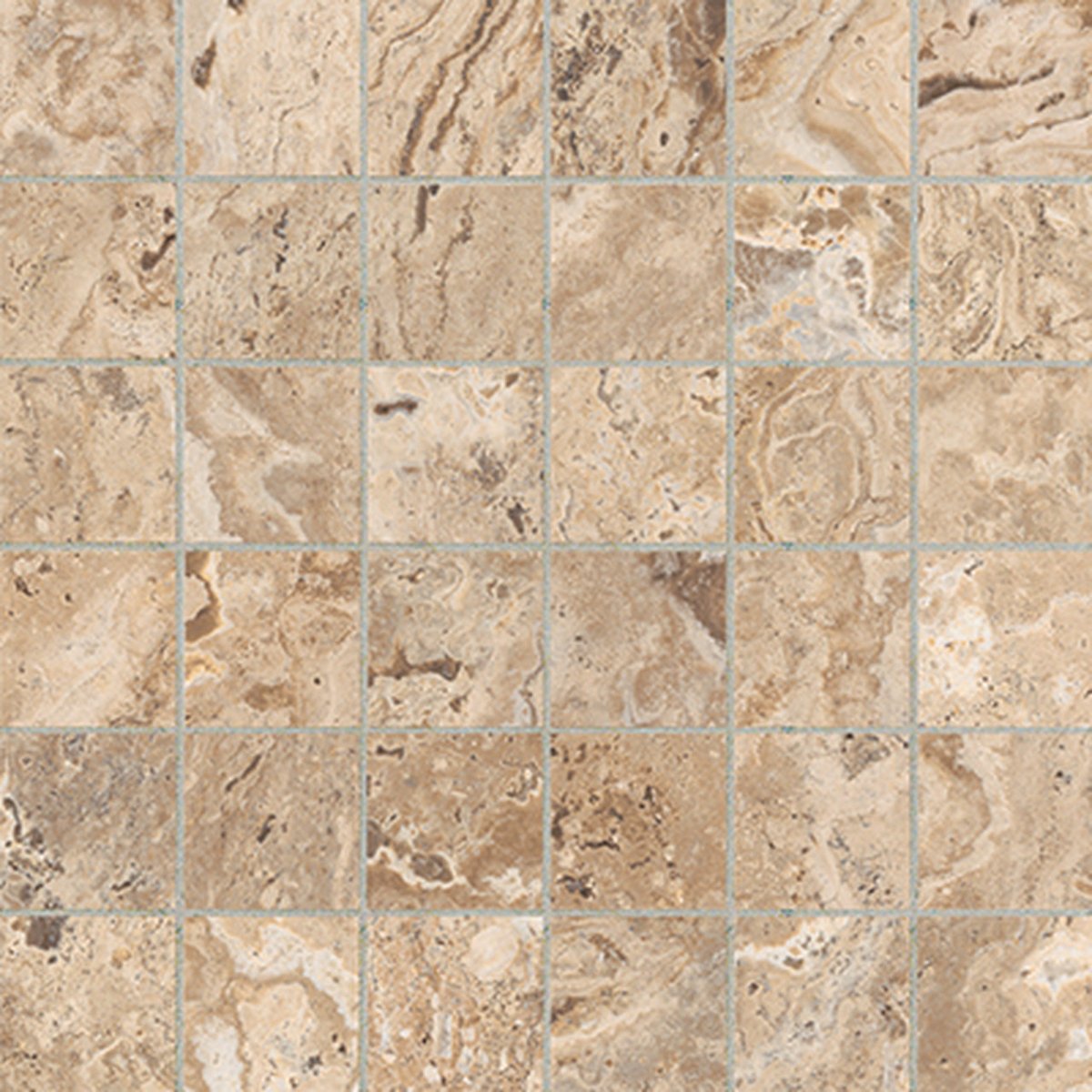 Anatolia Tile 2X2 Antico Matte Classic 36 Piece Porcelain Mosaics. 1 Sheet = .97 Sq. Ft. 4501-0005-0 (63-465) Classic 2x2 - premium natural stone mosaic tile from Anatolia Tile, available at PoshHaus showroom in Keene, NH