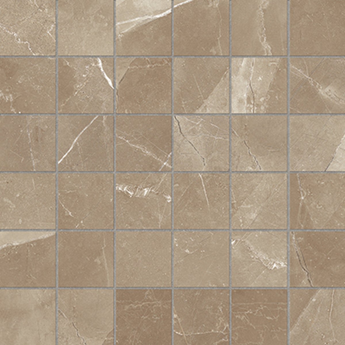 Anatolia Tile 2X2 Matte Classic Pulpis Moca 36 Piece Porcelain Mosaics. 1 Sheet = .96 Sq. Ft. 4501-0068-0 (63-367) Pulpis Moca 2x2 - premium natural stone mosaic tile from Anatolia Tile, available at PoshHaus showroom in Keene, NH