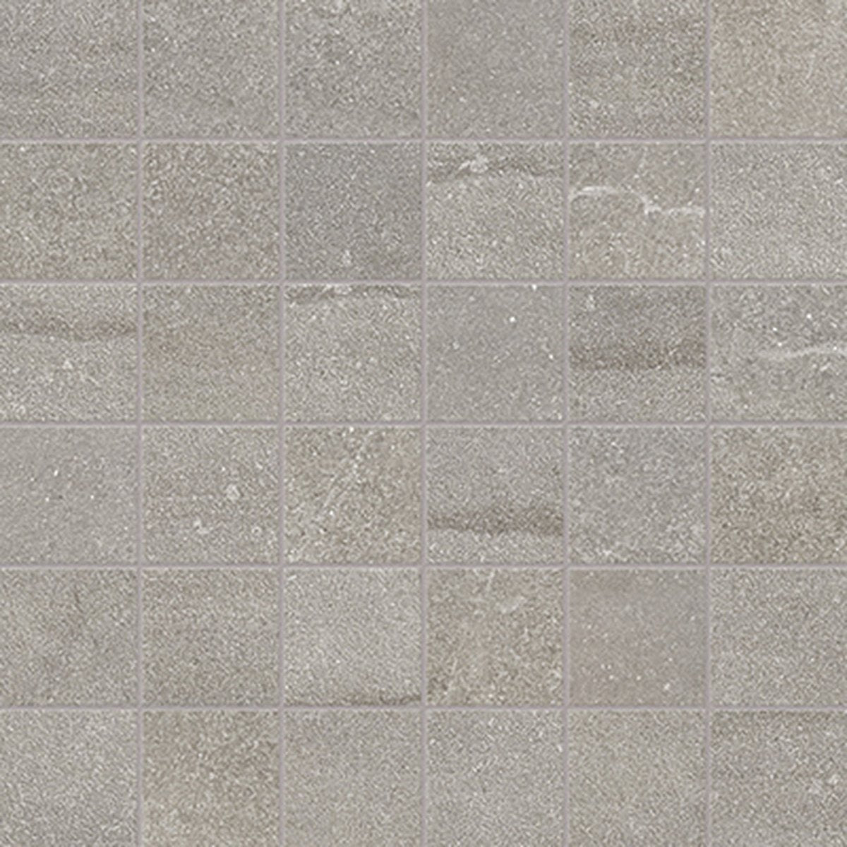 Anatolia Tile 2X2 Matte Crux Ash 36 Inch Porcelain Mosaics. 1 Sheet = 1.16 Sq. Ft. 4501-0074-0 (63-526) Ash 2x2 - premium natural stone mosaic tile from Anatolia Tile, available at PoshHaus showroom in Keene, NH