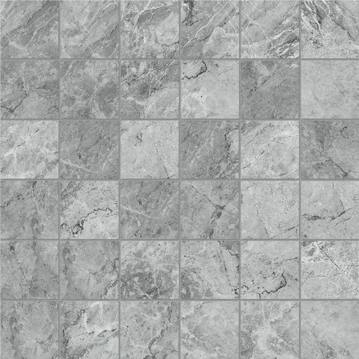 Anatolia Tile 2X2 Malena Carbon 36 Piece Matte Ceramic Mosaics. 1 Sheet = 1.16 Sq. Ft. 4001-0019-0 (46-171) Carbon 2x2 - premium natural stone mosaic tile from Anatolia Tile, available at PoshHaus showroom in Keene, NH