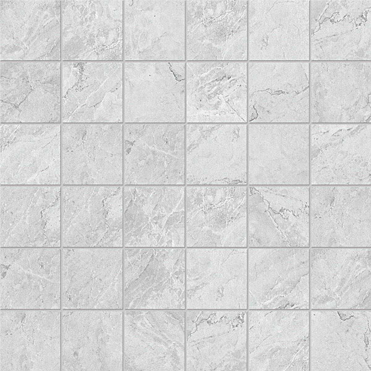 Anatolia Tile 2X2 Malena Ice 36 Piece Matte Ceramic Mosaics. 1 Sheet = 1.16 Sq. Ft. 4001-0020-0 (46-170) Ice 2x2 - premium natural stone mosaic tile from Anatolia Tile, available at PoshHaus showroom in Keene, NH