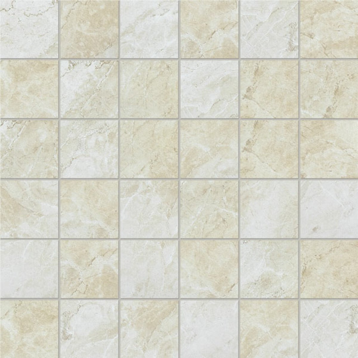 Anatolia Tile 2X2 Malena Ivory 36 Piece Matte Ceramic Mosaics. 1 Sheet = 1.16 Sq. Ft. 4001-0021-0 (46-172) Ivory 2x2 - premium natural stone mosaic tile from Anatolia Tile, available at PoshHaus showroom in Keene, NH