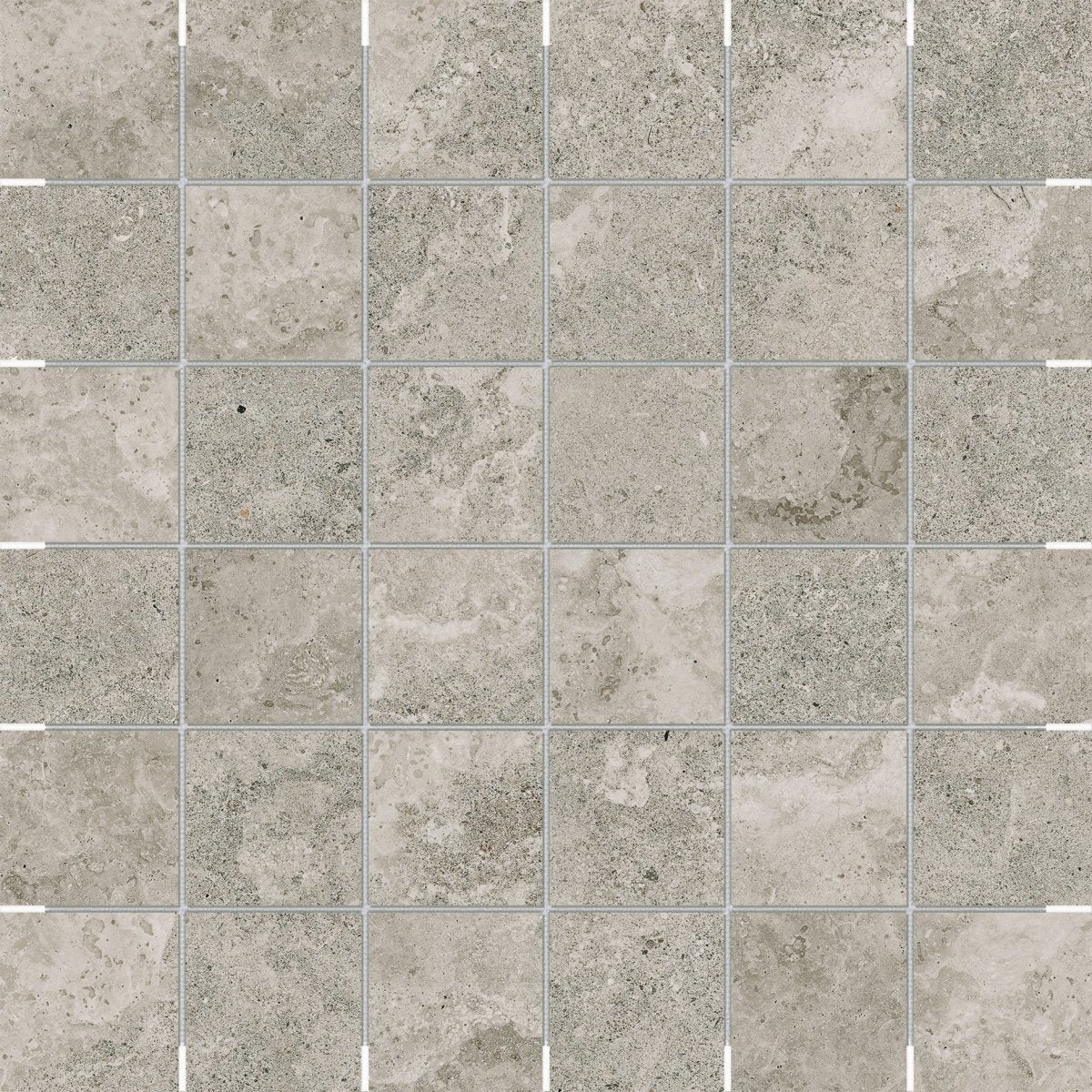 Anatolia Tile 2X2 Veneta Stormio Matte 36 Piece Porcelain Mosaics. 1 Sheet = .96 Sq. Ft. 4501-0300-0 (63-585) Stormio 2x2 - premium natural stone mosaic tile from Anatolia Tile, available at PoshHaus showroom in Keene, NH
