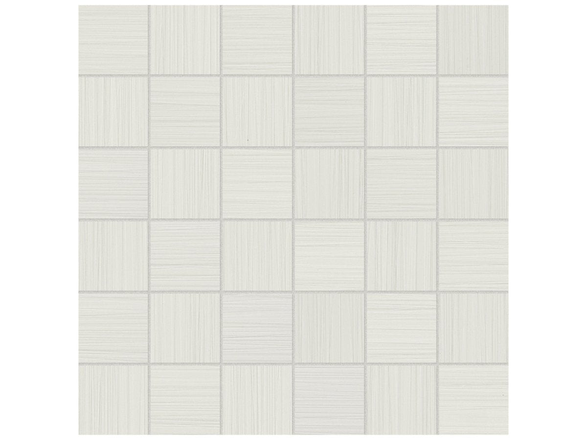 Anatolia Tile 2X2 Zera Annex Bianco Matte 36 Piece Porcelain Mosaics. 1 Sheet = .96 Sq. Ft. 4501-0302-1 (69-684) Bianco 2x2 - premium natural stone mosaic tile from Anatolia Tile, available at PoshHaus showroom in Keene, NH