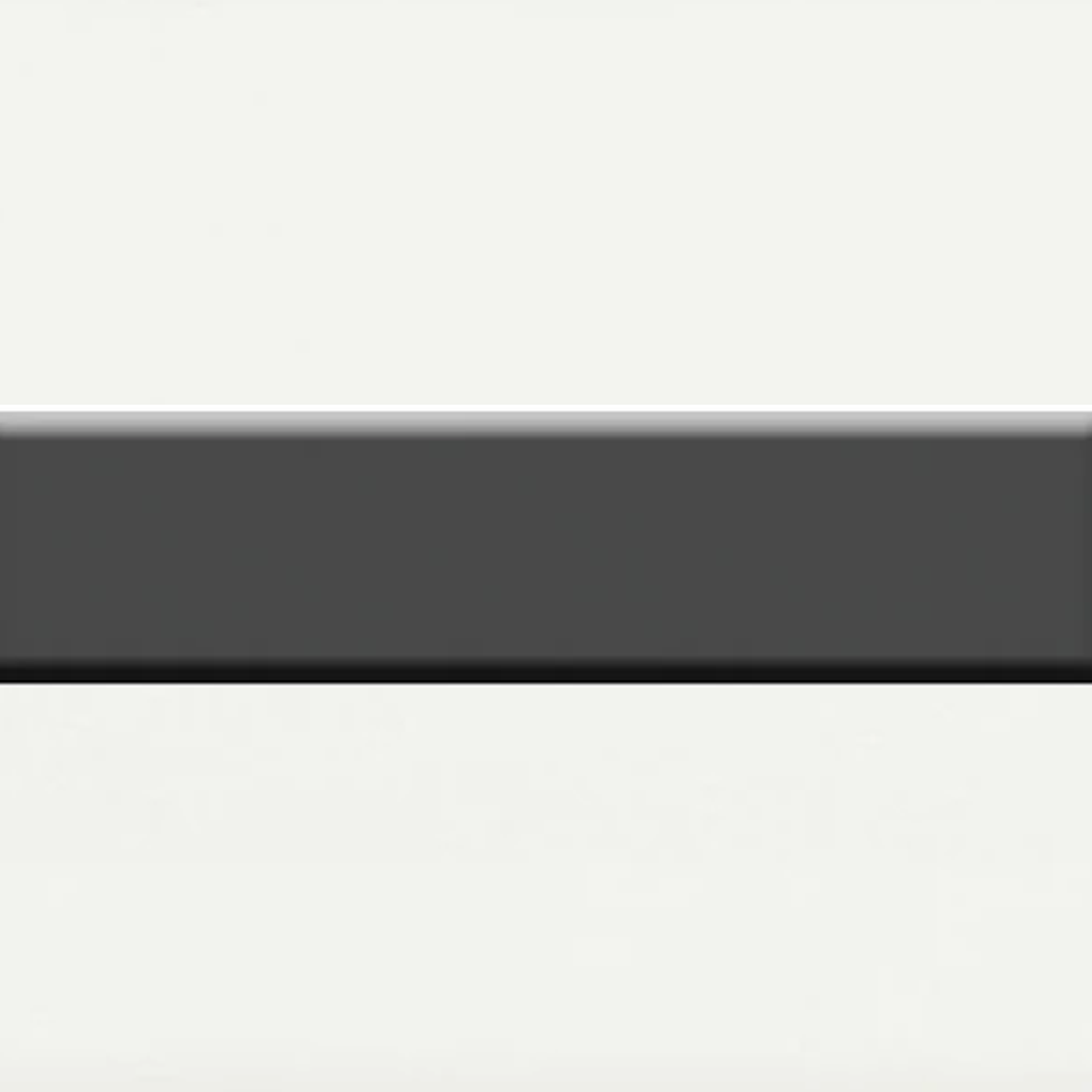 Anatolia Tile 2 X 8 Soho Retro Black Glossy Glazed Ceramic Bullnose 4002-0127-0 Retro Black 2x8 Bullnose Glossy - premium natural stone mosaic tile from Anatolia Tile, available at PoshHaus showroom in Keene, NH