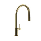BOCCHI 2028 0001 BG Baveno Duo Pull-Down Kitchen Faucet in Brushed Gold
