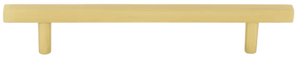 Jeffrey Alexander 845-128BG 128 mm Center-to-Center Brushed Gold Square Dominique Cabinet Bar Pull