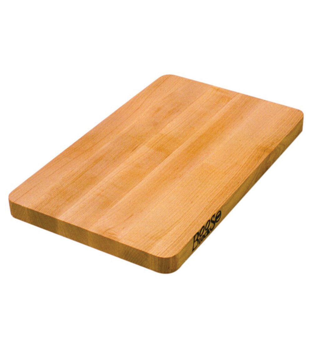 John Boos 212 Chop-N-Slice Maple Wood Cutting Board for Kitchen Prep, 1" Thick, Small, Edge Grain, Rectangle Charcuterie Block, 16" x 10", Reversible 16X10X1 MPL-EDGE GR-REV-NO GRV-