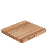 John Boos 215 Chop-N-Slice Maple Wood Cutting Board for Kitchen Prep, 1" Thick, Small, Edge Grain, Square Charcuterie Block, 10" x 10", Reversible 10X10X1 MPL-EDGE GR-REV-NO GRV-