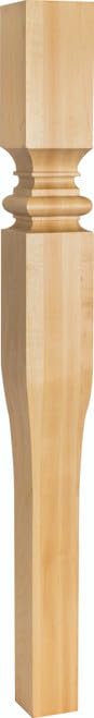 Hardware Resources P68-HMP 3-1/2" W x 3-1/2" D x 35-1/2" H Hard Maple Tapered Art Nouveau Post