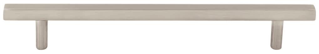 Jeffrey Alexander 845-160SN 160 mm Center-to-Center Satin Nickel Square Dominique Cabinet Bar Pull