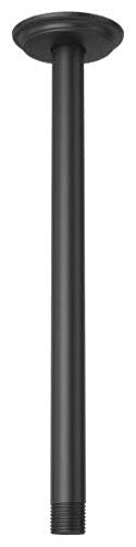 Pfister Matte Black 12" Ceiling Mount Shower Arm & Flange 015-12CB